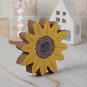 🌻Glitter Sunflower Wood Decor